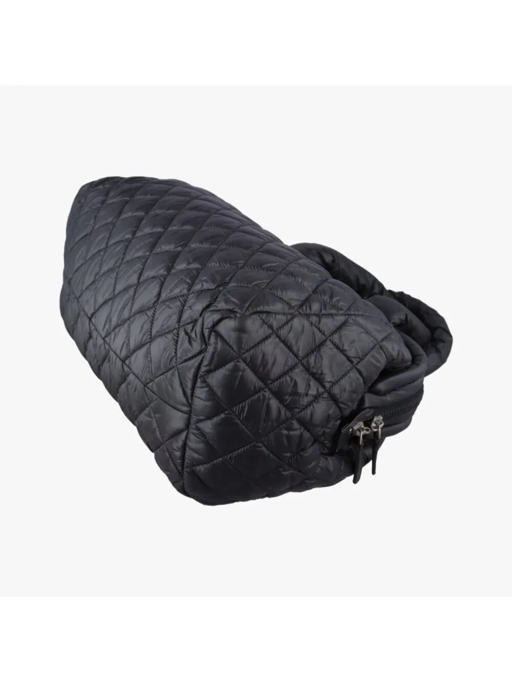 Chanel Coco Cocoon Quilted Black Nylon Leather Handbag